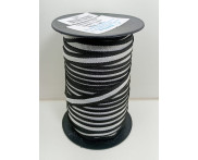 Cadarço 10 mm BIC Preto / Branco - 50 metros